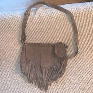 Sfera fringe satchel purse